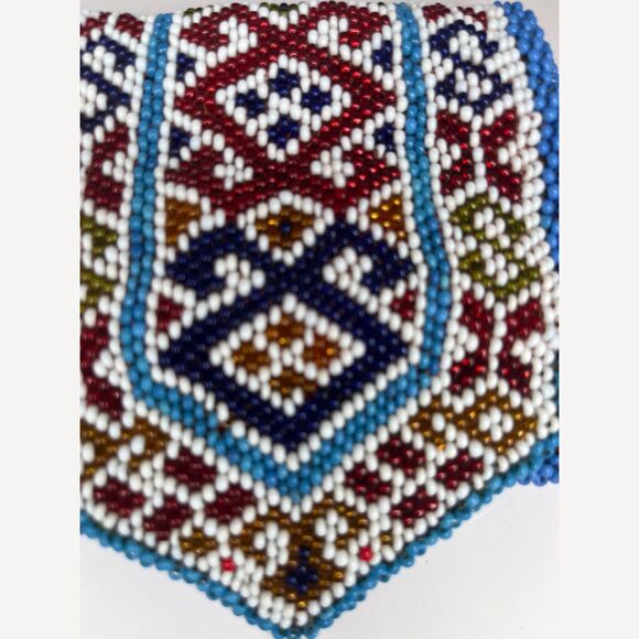 VINTAGE Handmade BEADED Foldover Wallet - Picture 6 of 7